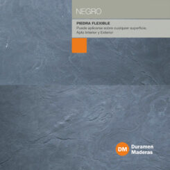 Negro Revestimiento de Piedra Flexible