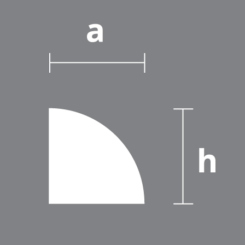 Zocalo Cuartacaña EPS Blanca 15 X 15 X 2900 – Blanca